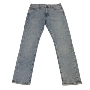 Levis 510 Skinny Fit Jeans Mens W33 L30 Light Blue Denim Premium 05510-1339